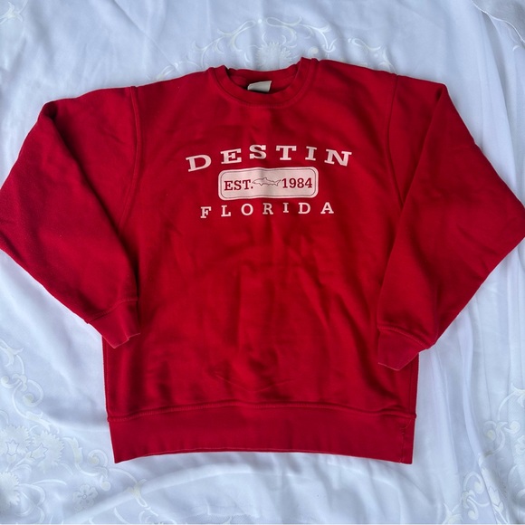 Pacific & Co Destin Florida Sweatshirt Pullover  Crewneck - Picture 3 of 4